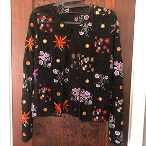 Crochet cardigan size Small - Jenni Max NYC